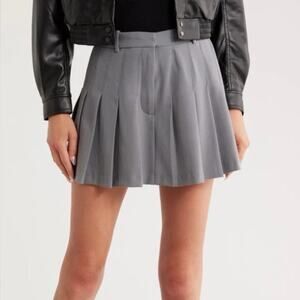 NEW Edit Jason Wu Gray Pleated Women's Skort Size Large
